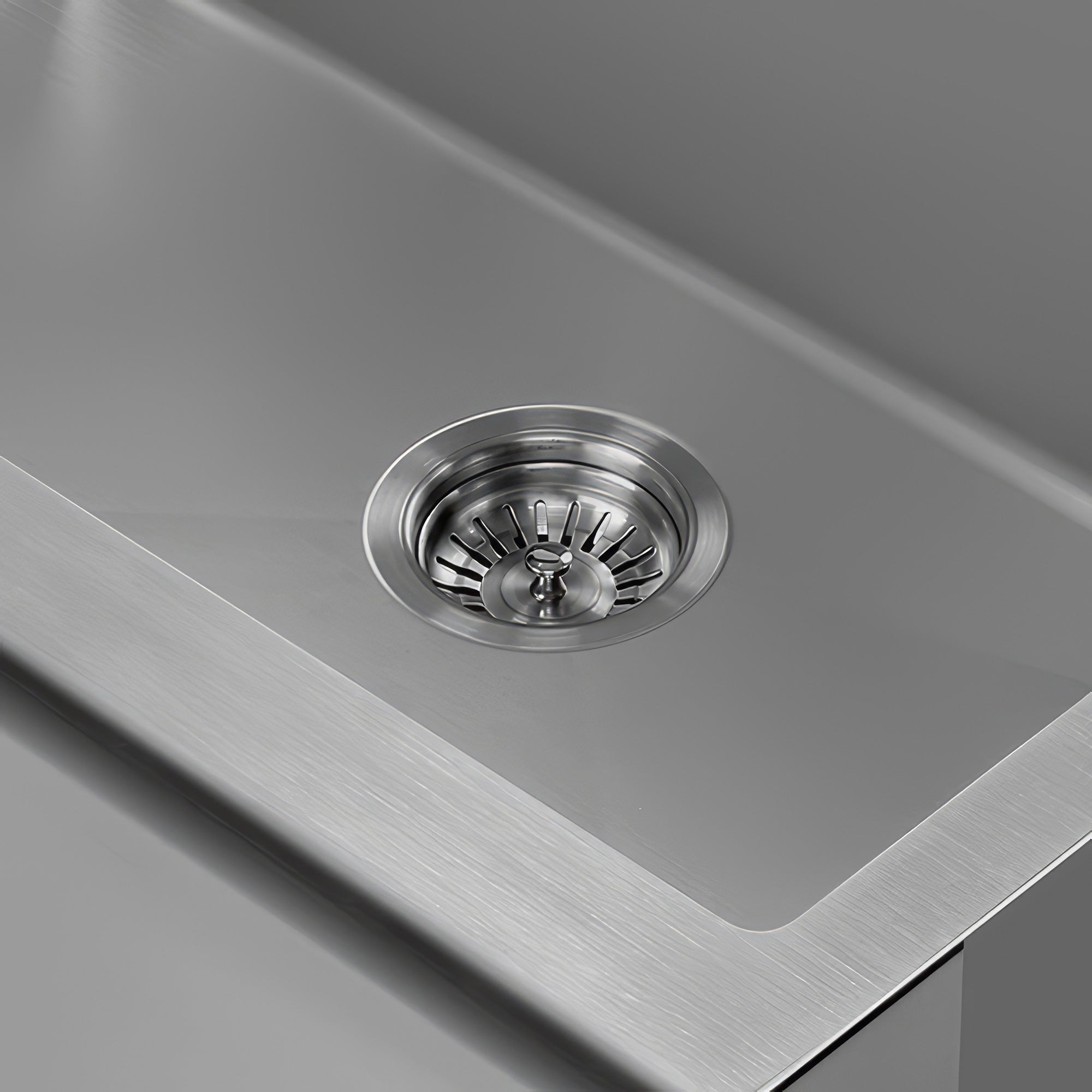 3-1/2" Brushed Stainless Steel Basket Strainer For Kitchen Sink Drain