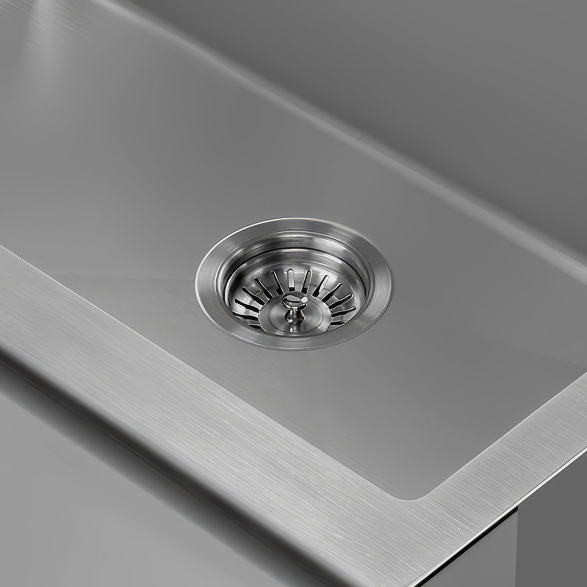 3-1/2&quot; Brushed Stainless Steel Basket Strainer For Kitchen Sink Drain