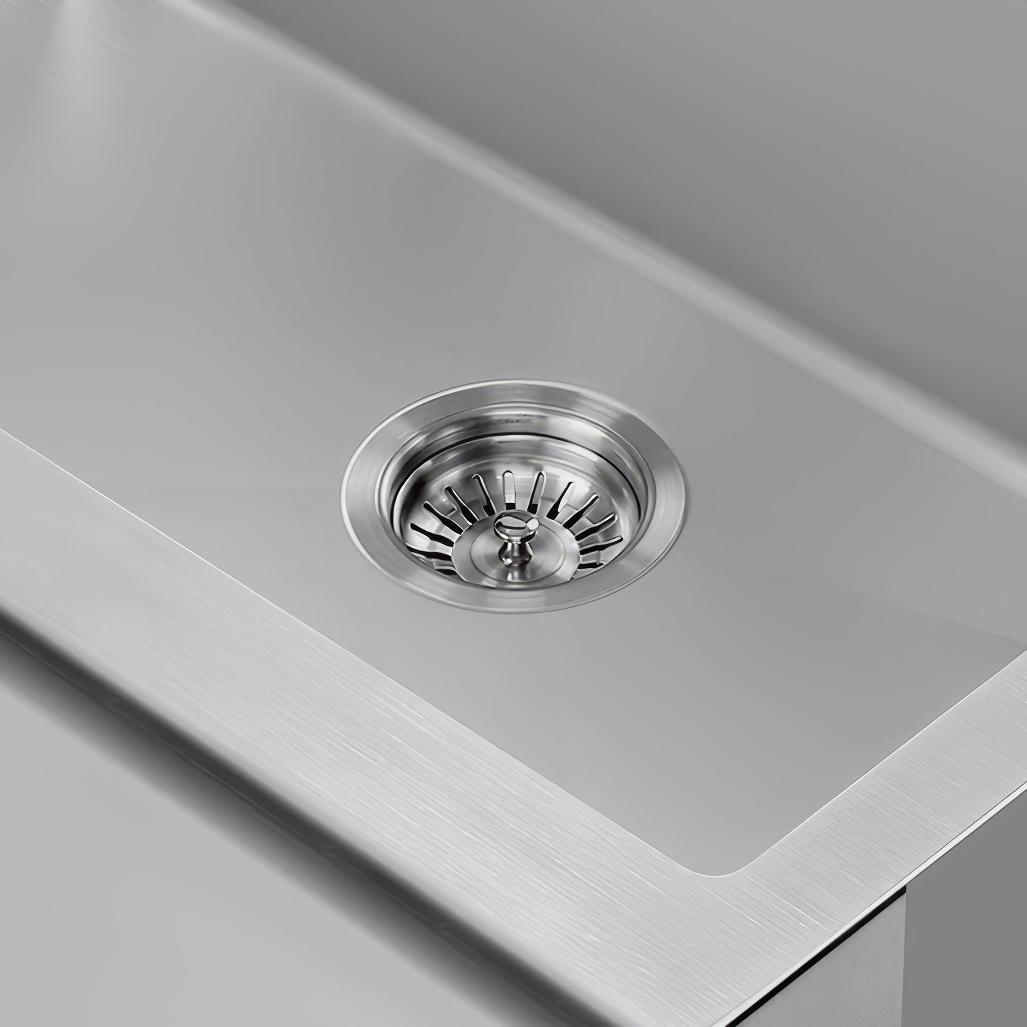 3-1/2" Brushed Stainless Steel Basket Strainer For Kitchen Sink Drain