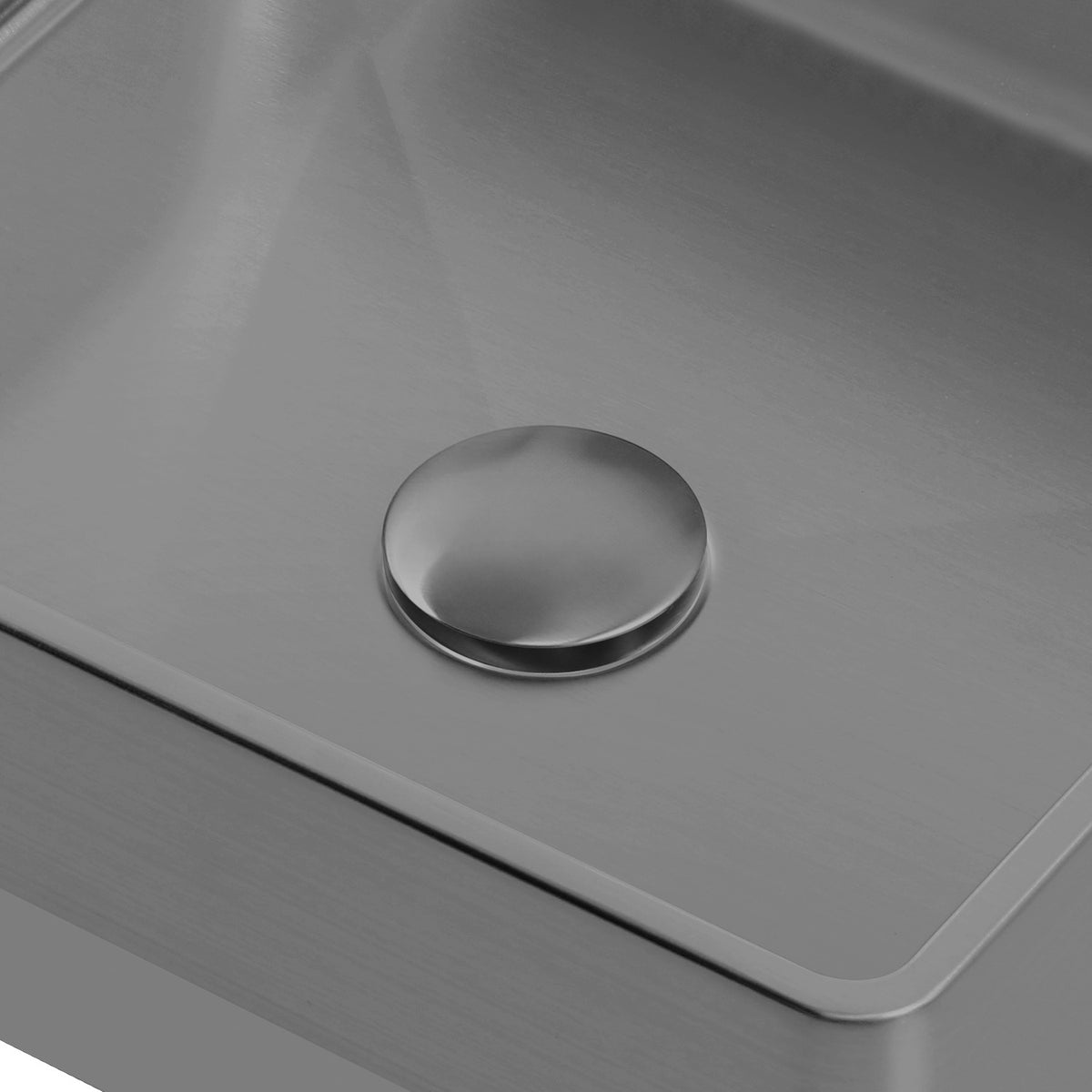 2-1/2&quot; Polished Stainless Steel Pop-Up Mechanical Drain For Lavatory Basin