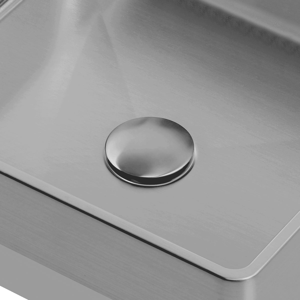 2-1/2&quot; Polished Stainless Steel Pop-Up Mechanical Drain For Lavatory Basin