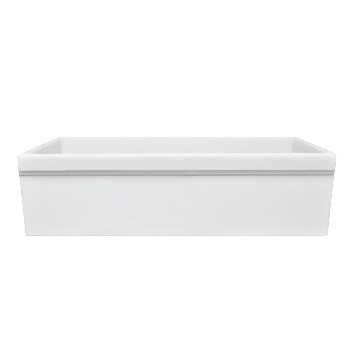 Reversible single bowl fireclay kitchen sinks: 2½” lip, 2” lip front apron