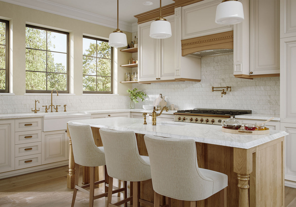 Large reversible single bowl fireclay kitchen sink: integral drain board, 2½” lip front apron