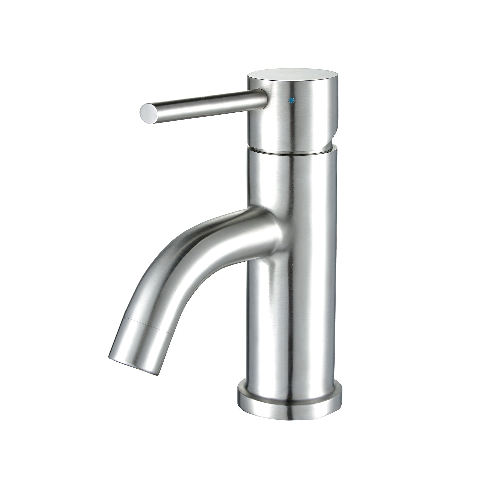 Solid Stainless Steel, Single Hole, Single Lever Lavatory Faucet with Matching Pop-up Waste