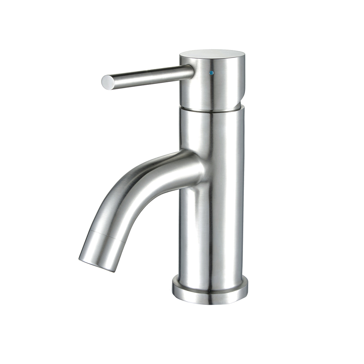 Solid Stainless Steel, Single Hole, Single Lever Lavatory Faucet with Matching Pop-up Waste