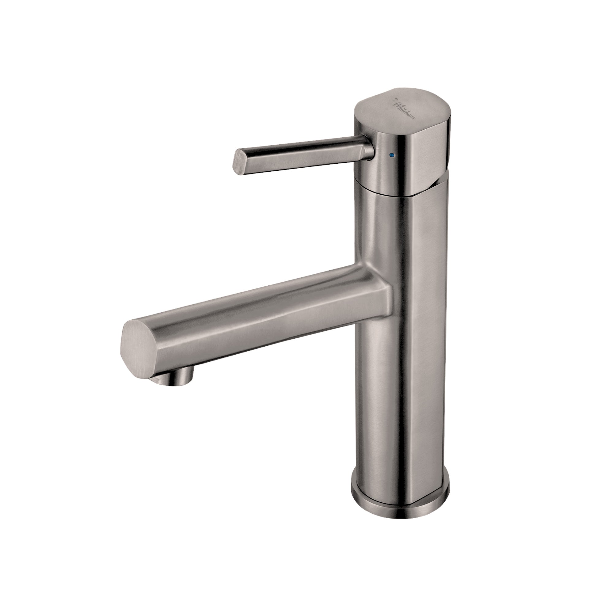 Lead-Free solid stainless steel single lever elevated lavatory faucet