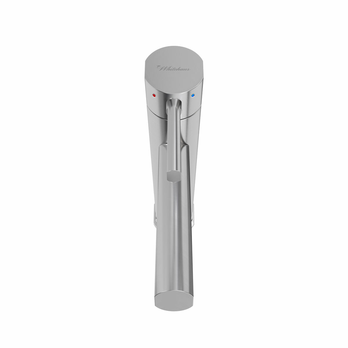 Lead-free solid stainless steel single lever elevated lavatory faucet