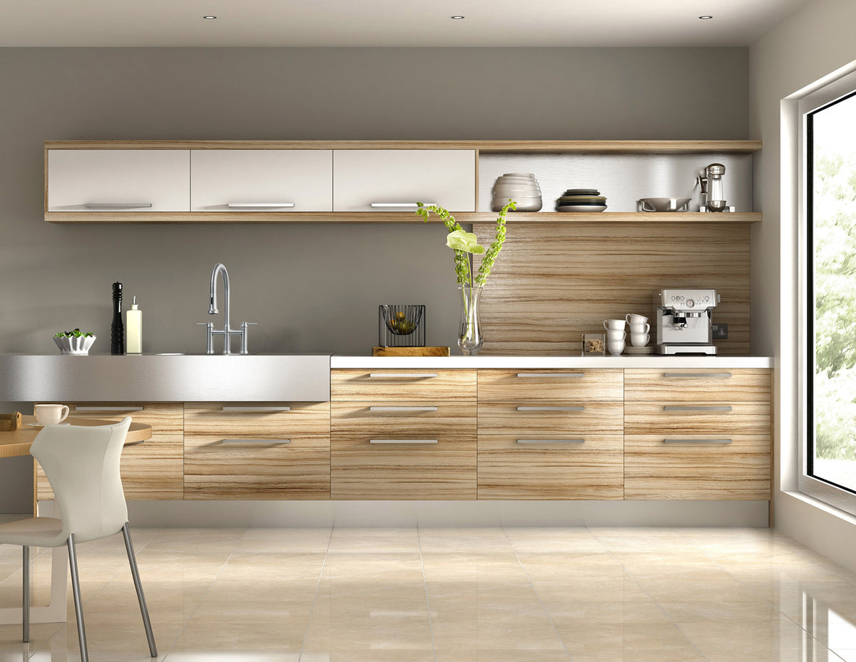 Lead-free solid stainless steel bridge faucet with a gooseneck swivel spout and pull-down spray head