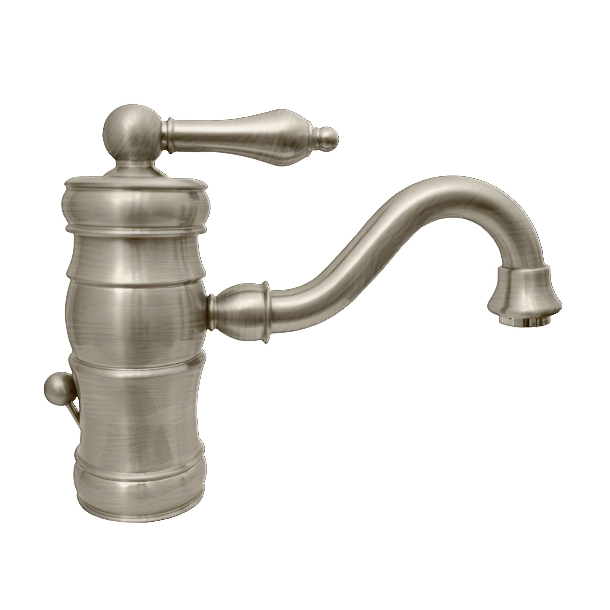 Single Hole, Single Lever Lavatory Faucet With Traditional Spout and Pop-up Waste