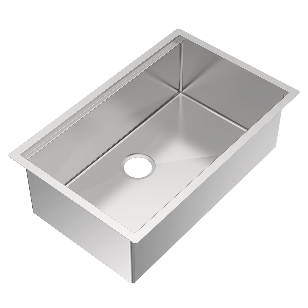 Undermount Single Bowl 16 Gauge Brushed Stainless Steel Workstation Sink With Accessories