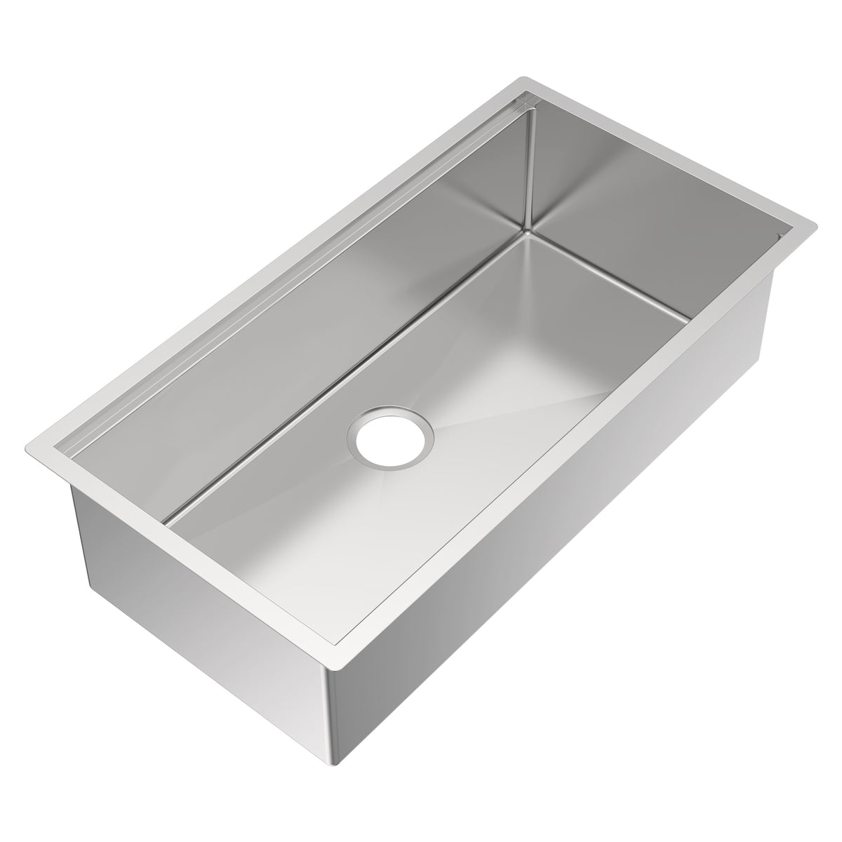 Undermount Single Bowl 16 Gauge Brushed Stainless Steel Workstation Sink With Accessories