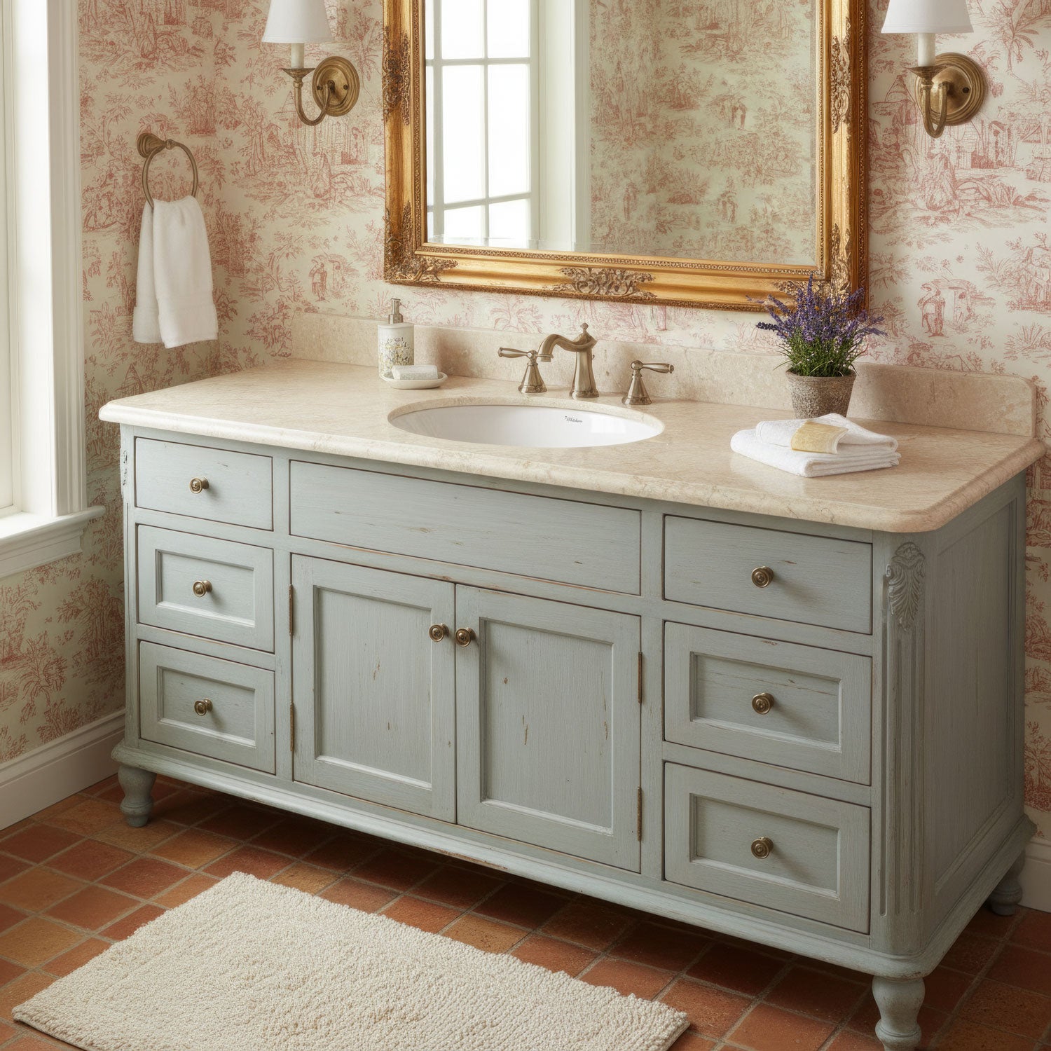 Oval undermount basin with overflow and rear center drain location