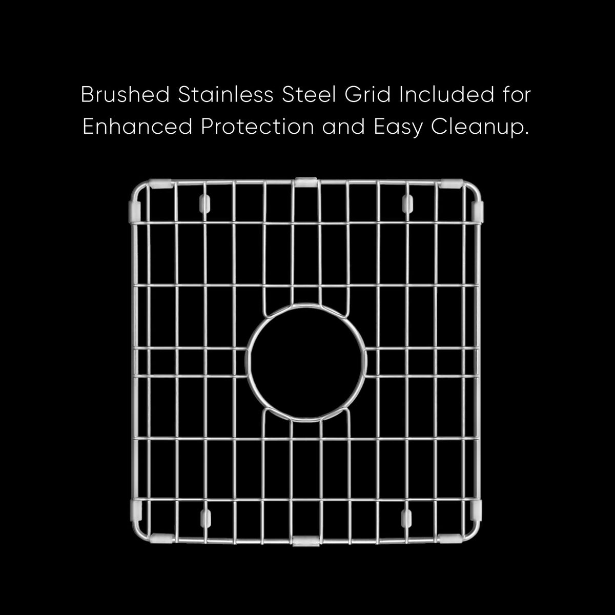 Undermount/Drop-in Single Bowl Fireclay Kitchen Sinks, Stainless Steel Grid Included