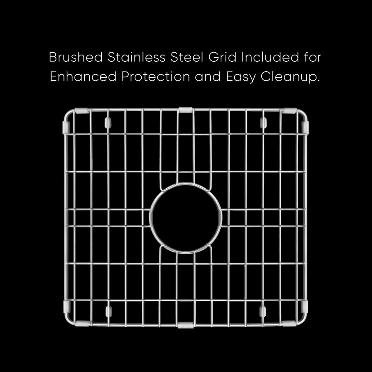 Undermount/Drop-in Single Bowl Fireclay Kitchen Sinks, Stainless Steel Grid Included