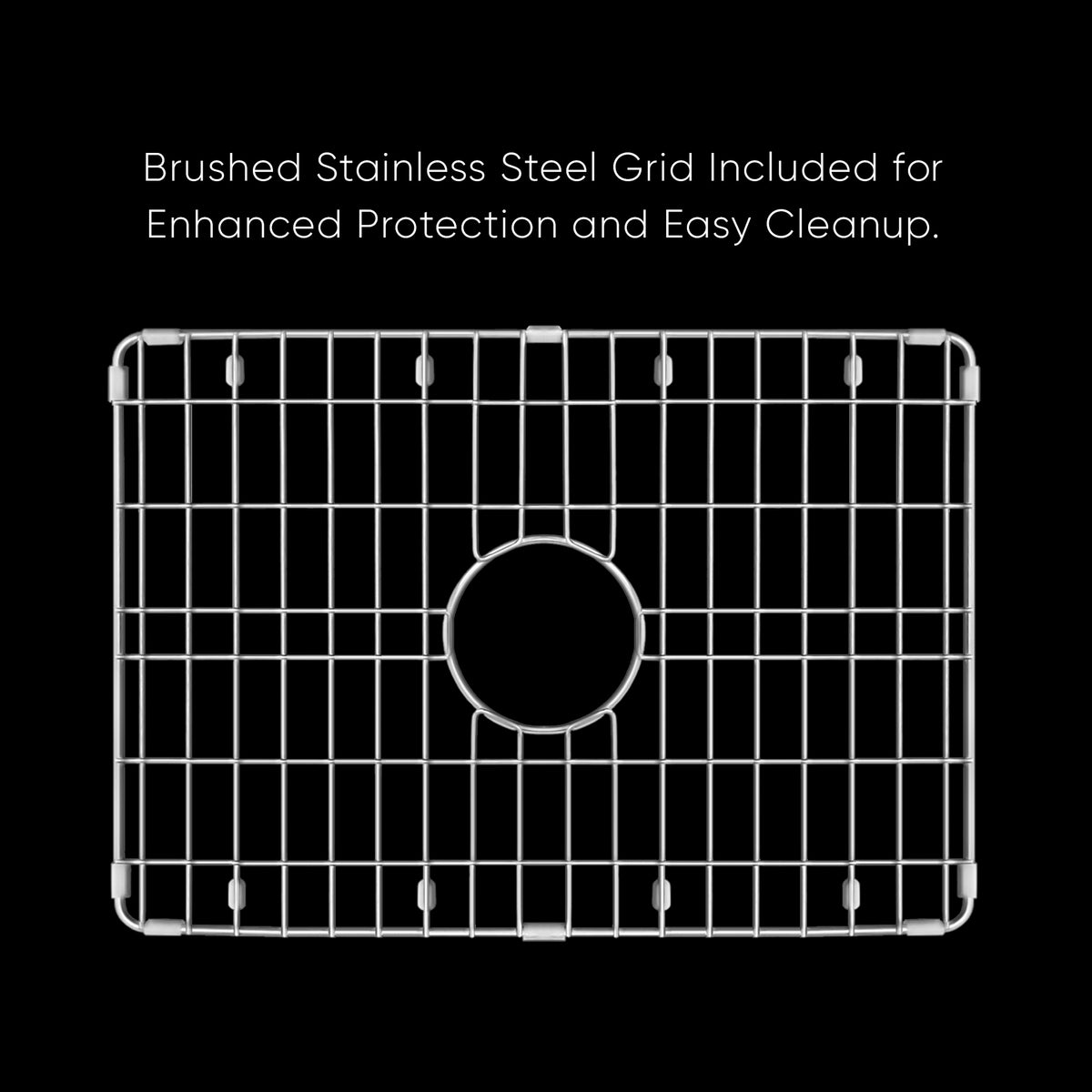 Undermount/Drop-in Single Bowl Fireclay Kitchen Sinks, Stainless Steel Grid Included