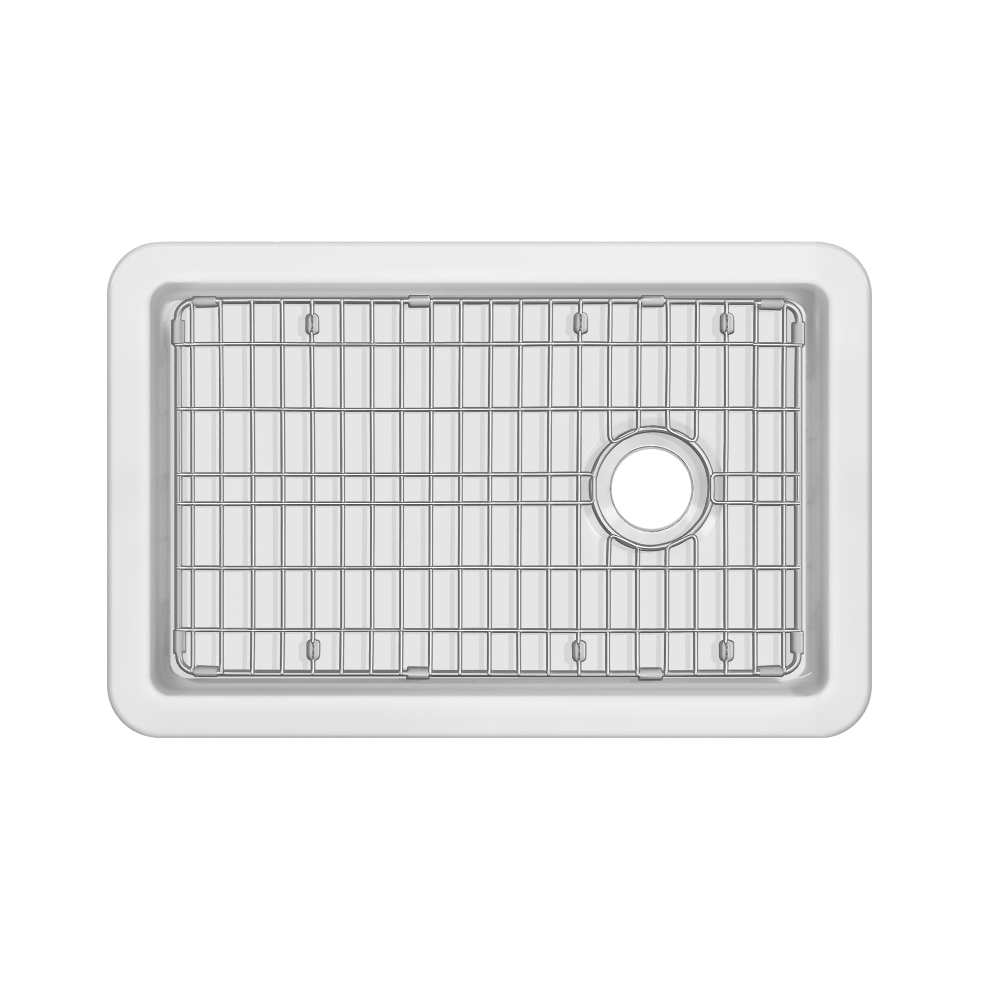 Undermount/drop-in single bowl fireclay kitchen sinks, stainless