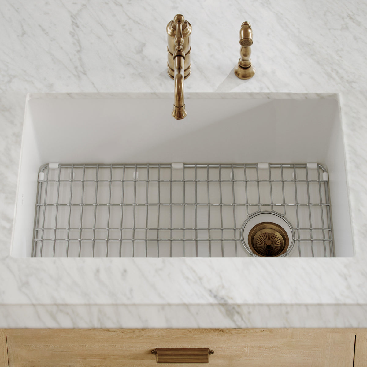 Undermount/Drop-in Single Bowl Fireclay Kitchen Sinks