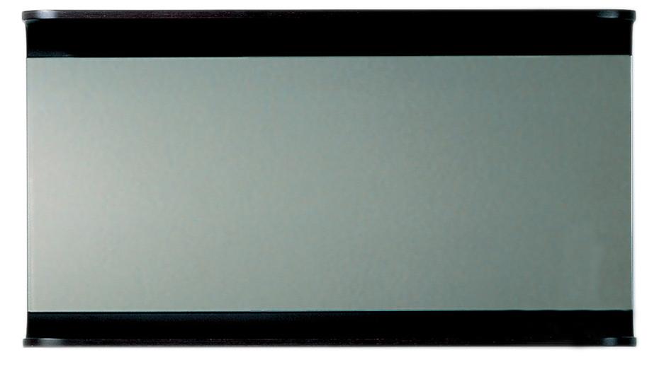 Aeri Large Rectangular Wall Mount Mirror with Integral Wood Shelf