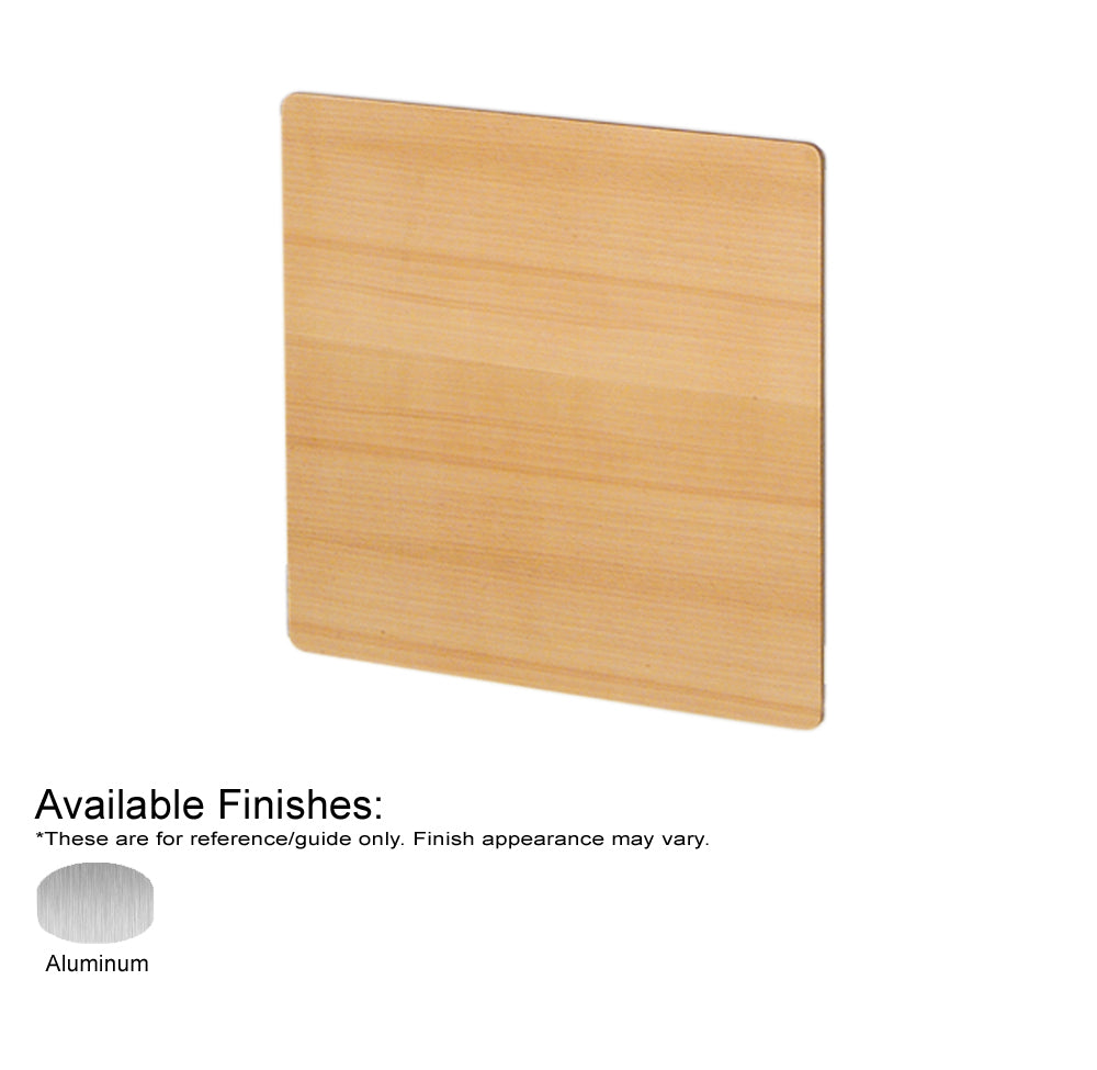 Aeri Square Sliding Door for Dual-Shelf Aluminum Structures