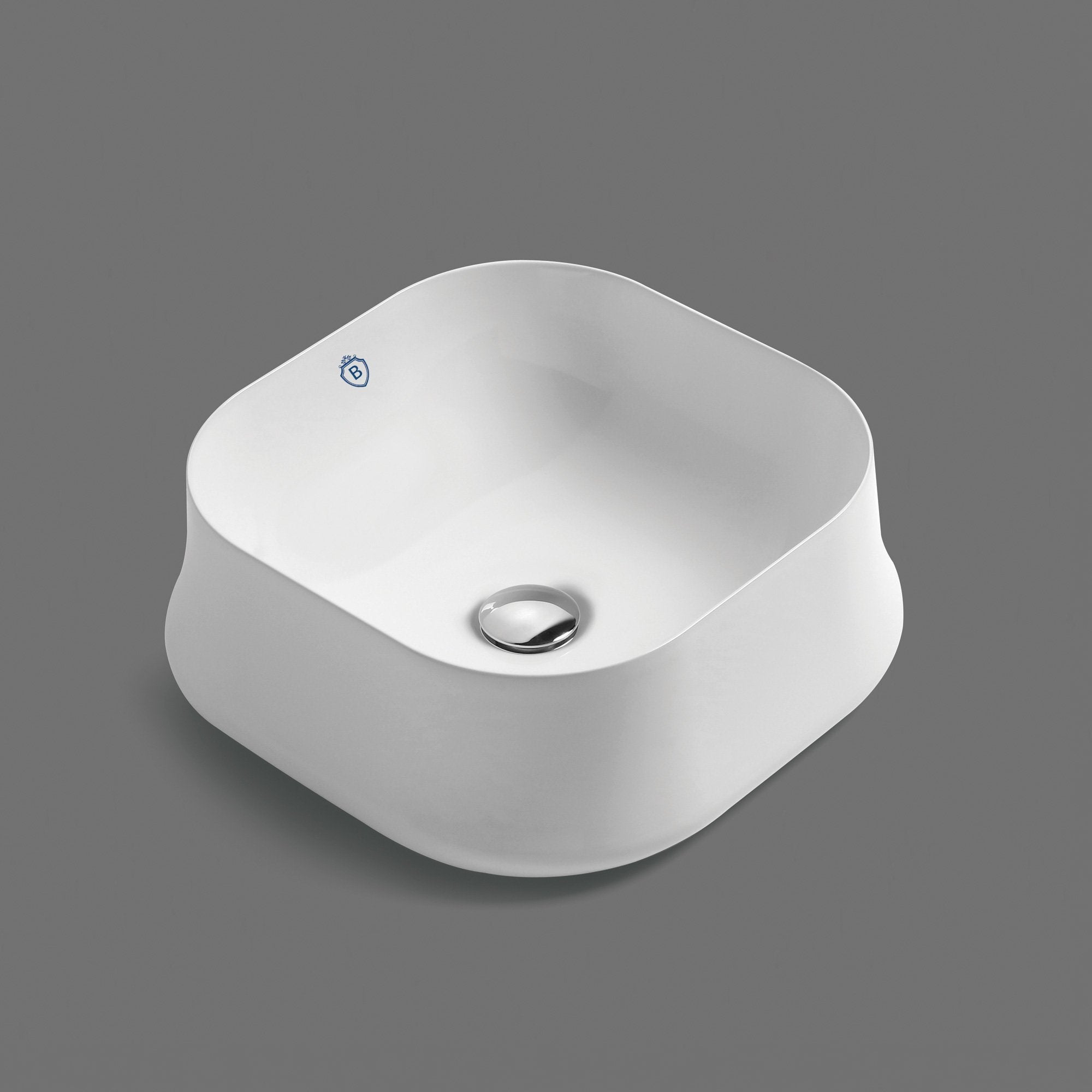 Above Mount/ Vessel Lavatory Basin With Center Drain Location