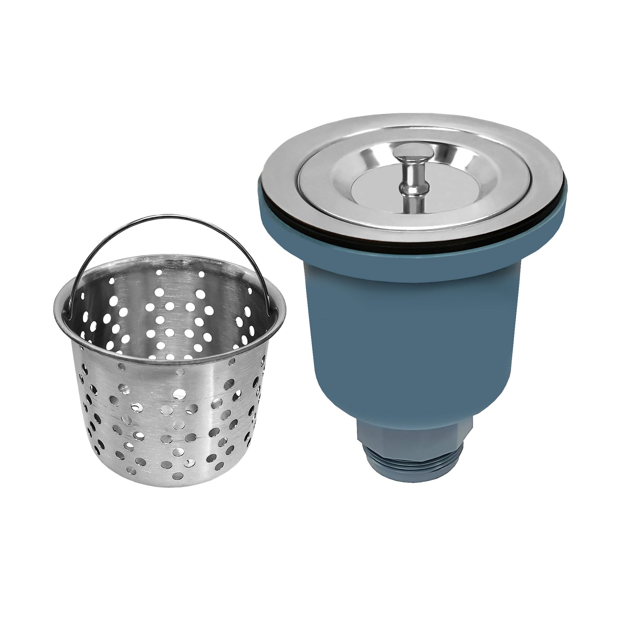 3 1/2 Sink Basket Strainer with Fixed Post