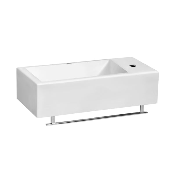 Soap holder - White porcelain and Chrome - wall mounted - Style CURZON -  BATHROOM - VillaHus