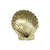 Solid brass seashell-shaped knob.