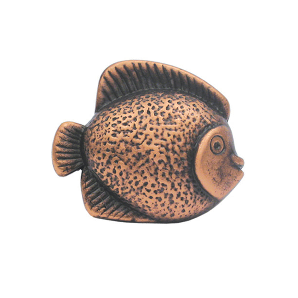 Solid brass fish-shaped knob