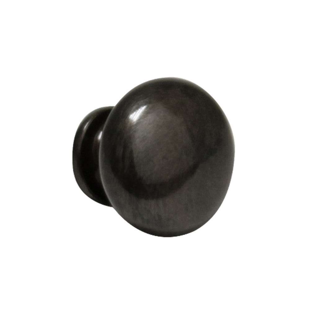 Round solid brass knob.