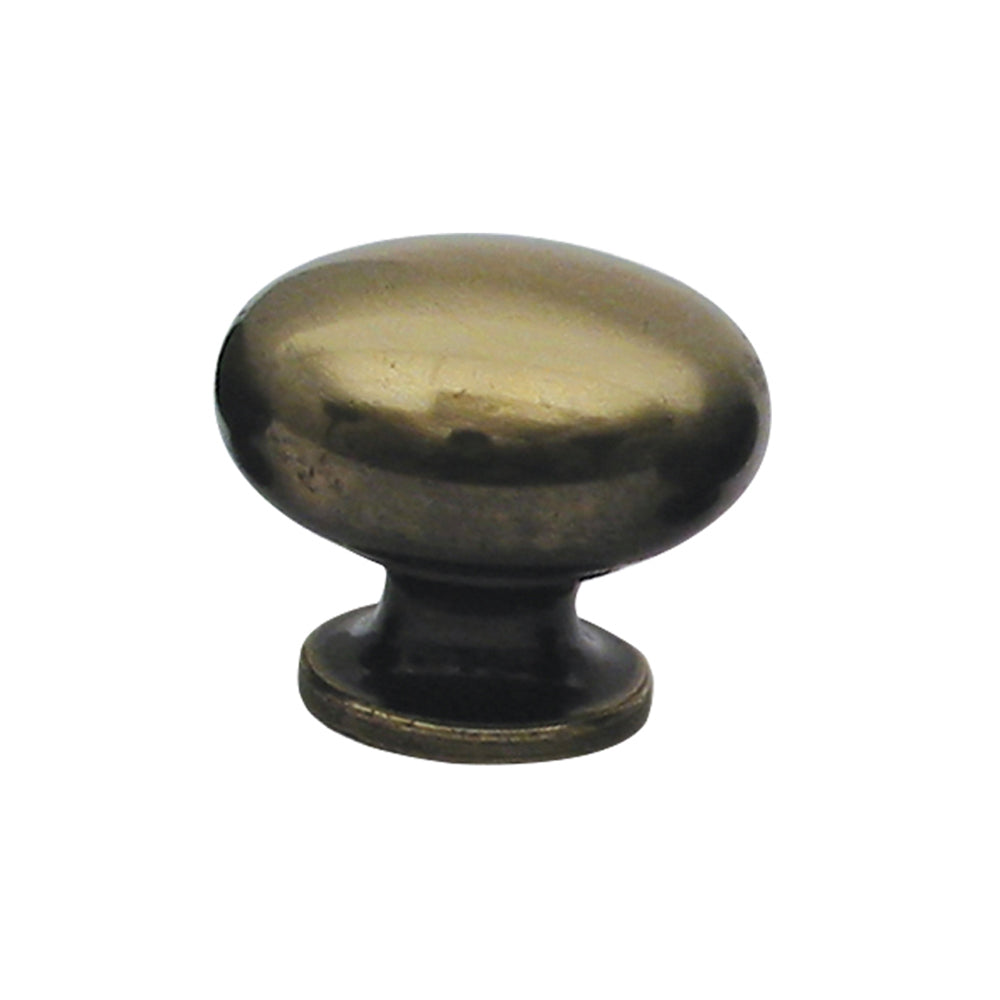 Round solid brass knob.