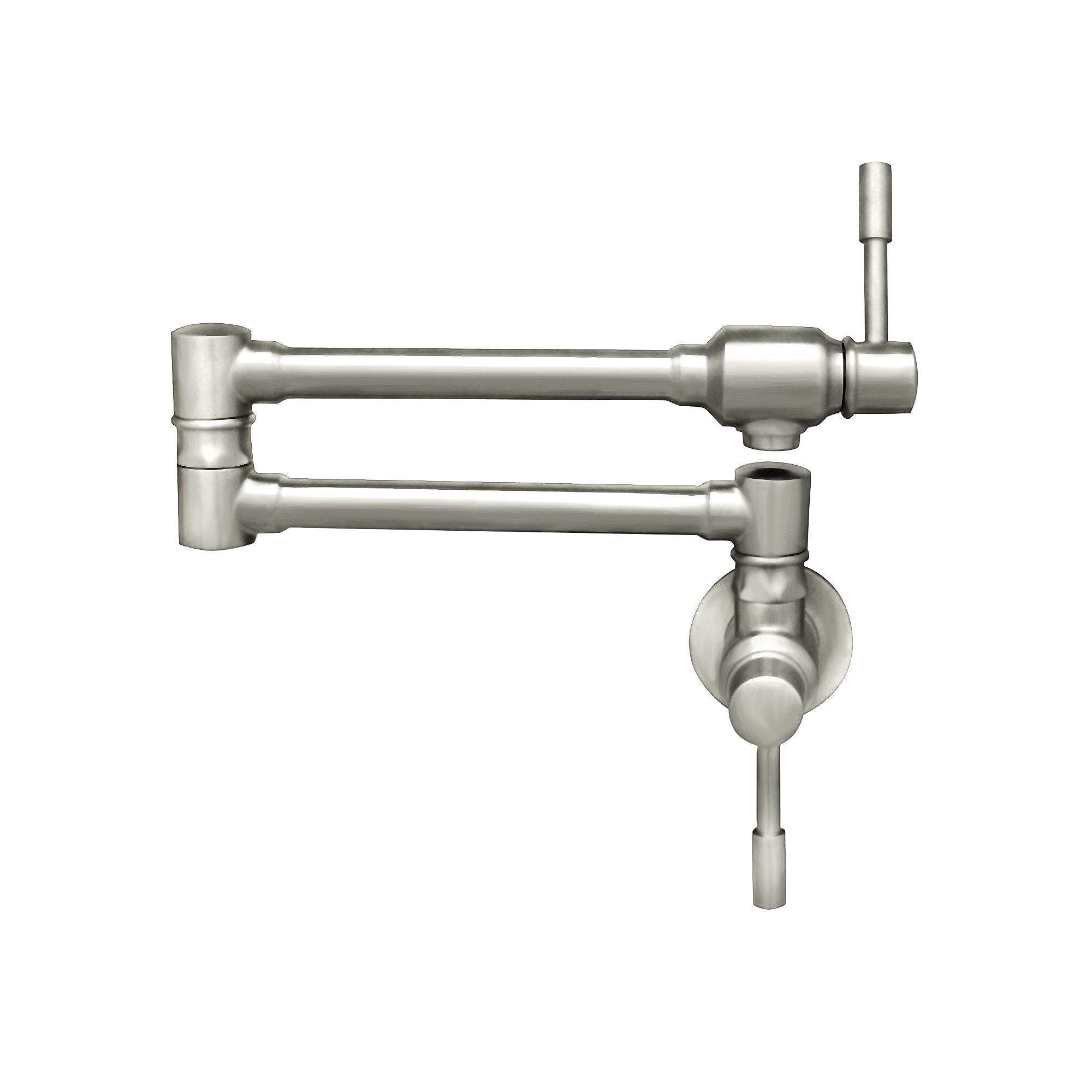 Lead Free, Solid Stainless Steel Wall Mount Pot Filler - Whitehaus  Collection
