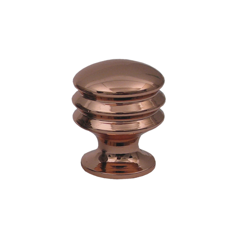 Solid brass knob.