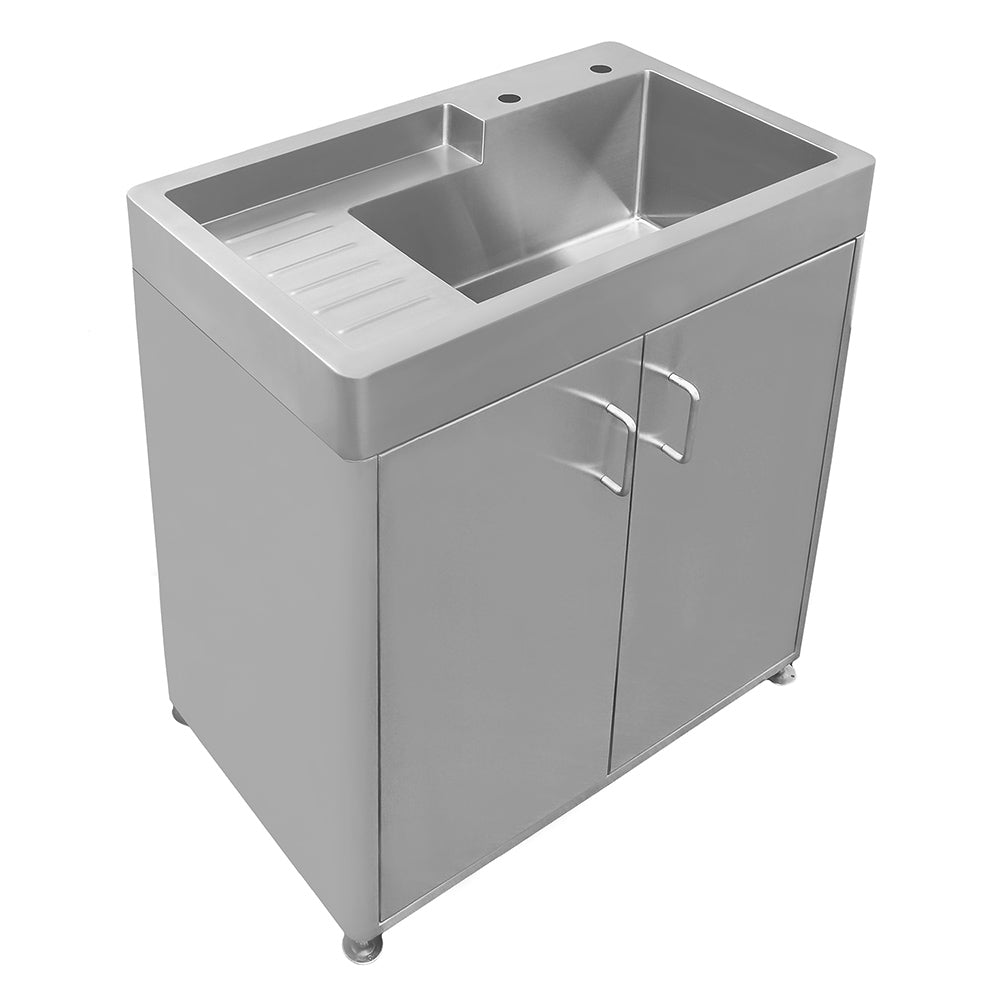 utility sink with cabinet base