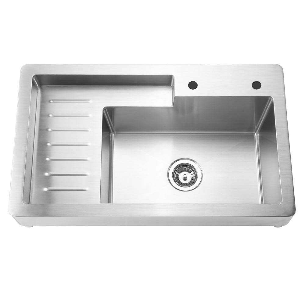 43 Pearlhaus Stainless steel double bowl freestanding utility sink -  Whitehaus Collection