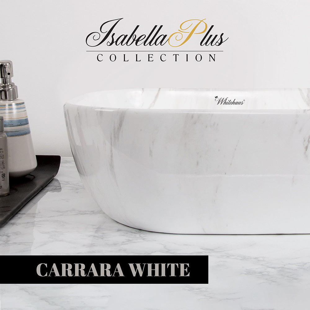 Isabella Plus Collection Rectangular Above Mount Basin with Center Drain