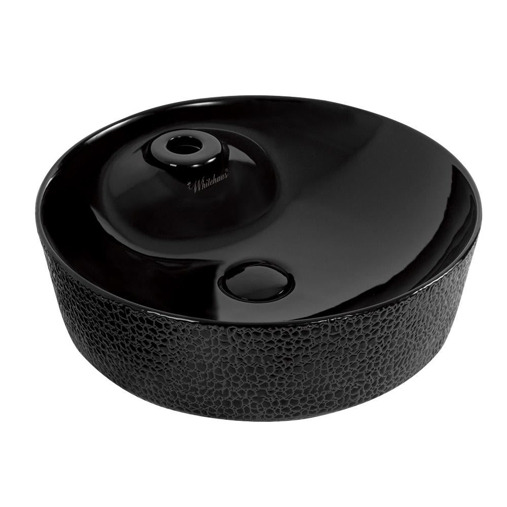 Isabella Plus 17&quot; Round Embossed Above Mount Basin