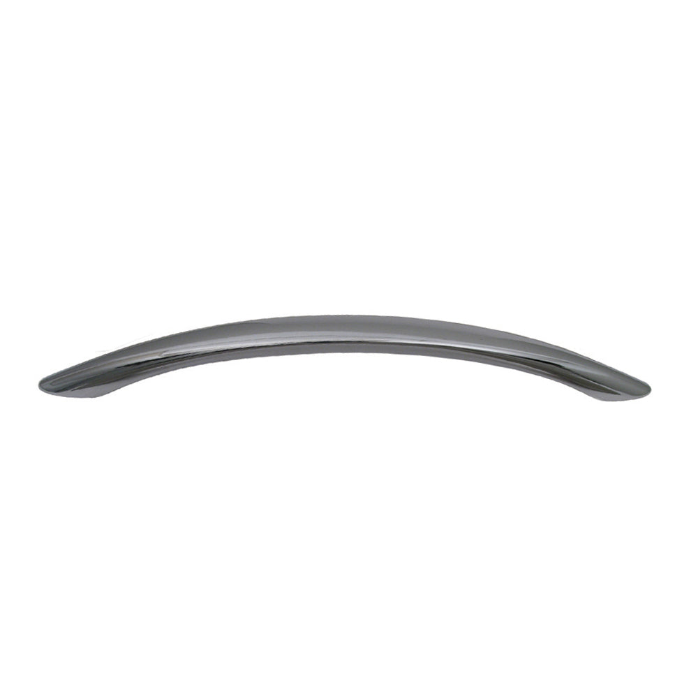 9” curved metal pull handle.