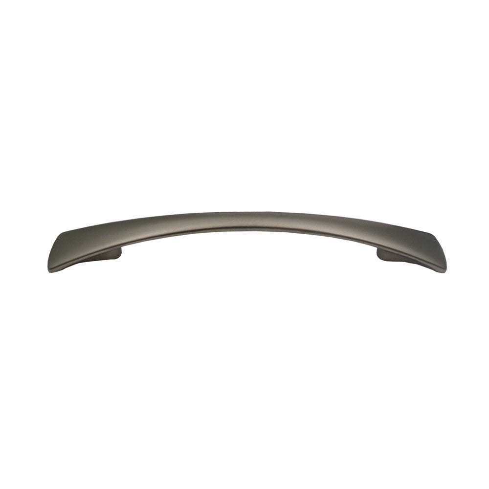 Arched pull handle made of solid brass.