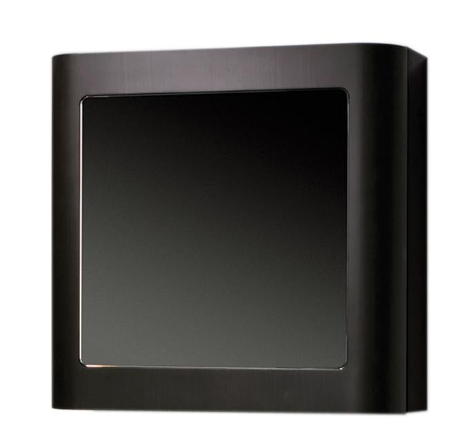 Aeri Single Door Medicine Cabinet with Mirrored Door and Two Shelves