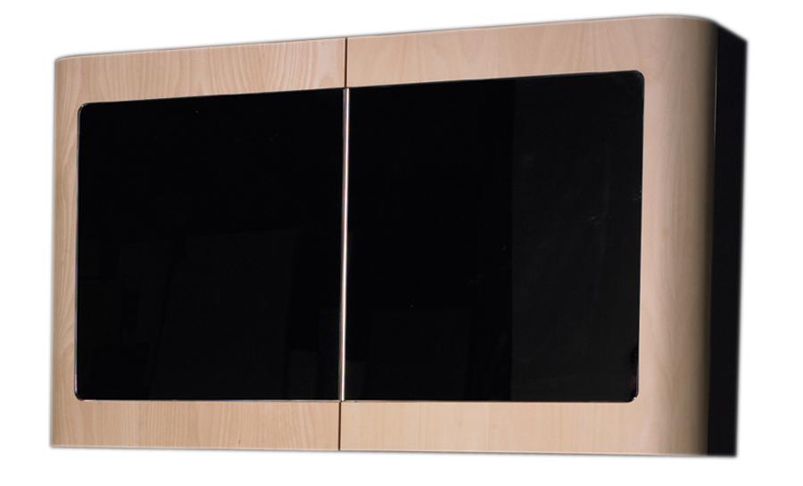 Aeri Double Door Medicine Cabinet with Mirrored Door and Two Shelves