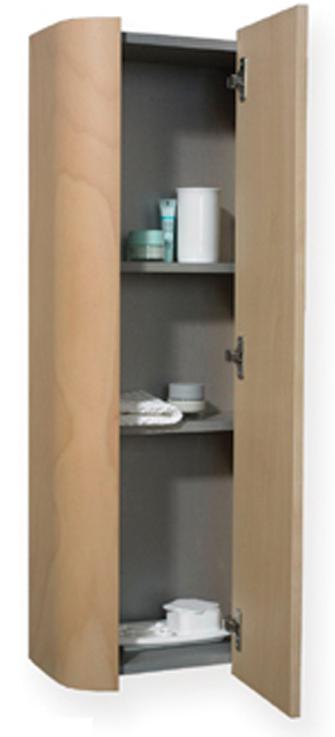 Aeri Vertical Wall Mount Storage Unit with Four Shelves