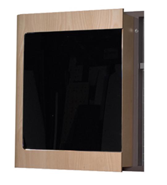 Aeri Single Door Medicine Cabinet with Mirrored Door and Two Shelves