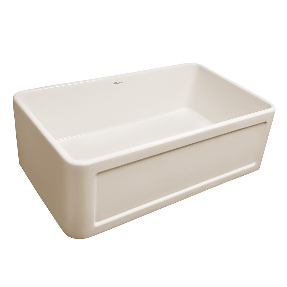 Whitehaus Collection 30 Reversible Single Bowl Fireclay Sink Set with