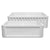 Reversible Series 33" double bowl fireclay kitchen sink with a concave front apron
