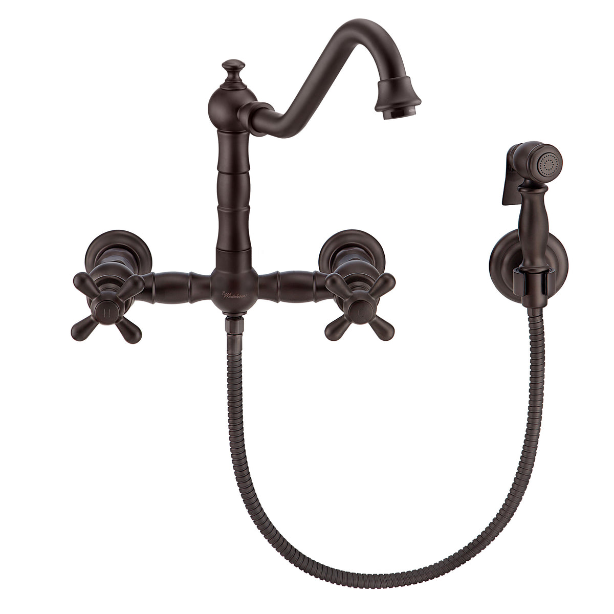 趣味・スポーツ・実用 Coffee floats, Tee sinks. Through Histor Wall Mount Faucet with a Long Traditional Swivel Spout