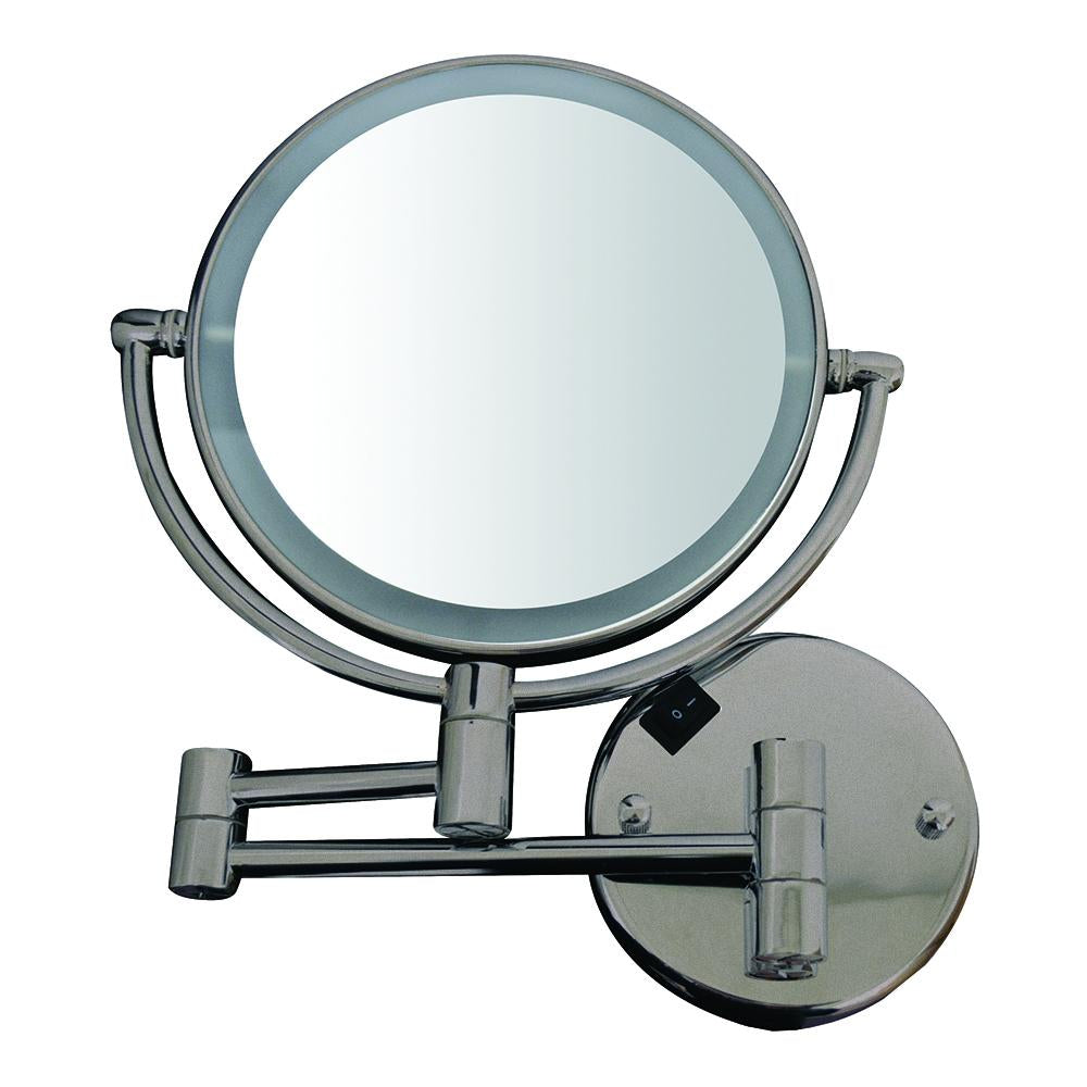 Round Wall Mount Dual Led 7X Magnified Mirror