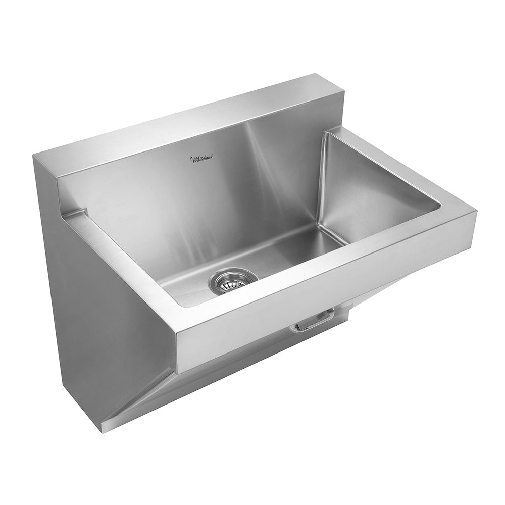 30&quot; Noah&#39;s Collection stainless steel commercial single bowl wall mount utility sink