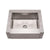30" Noah's Collection Brushed stainless steel commercial single bowl sink with a decorative notched front apron