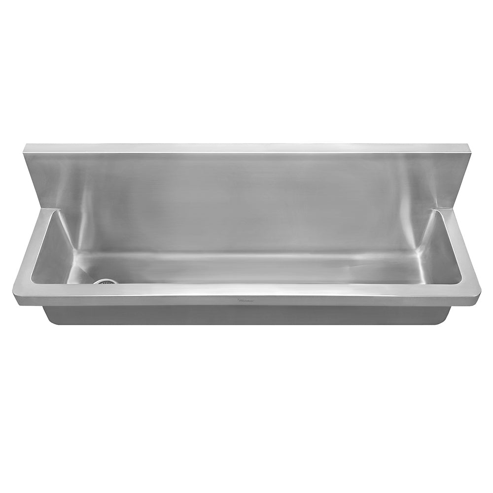 44" Noah's Collection brushed stainless steel commercial single bowl wall mount utility sink