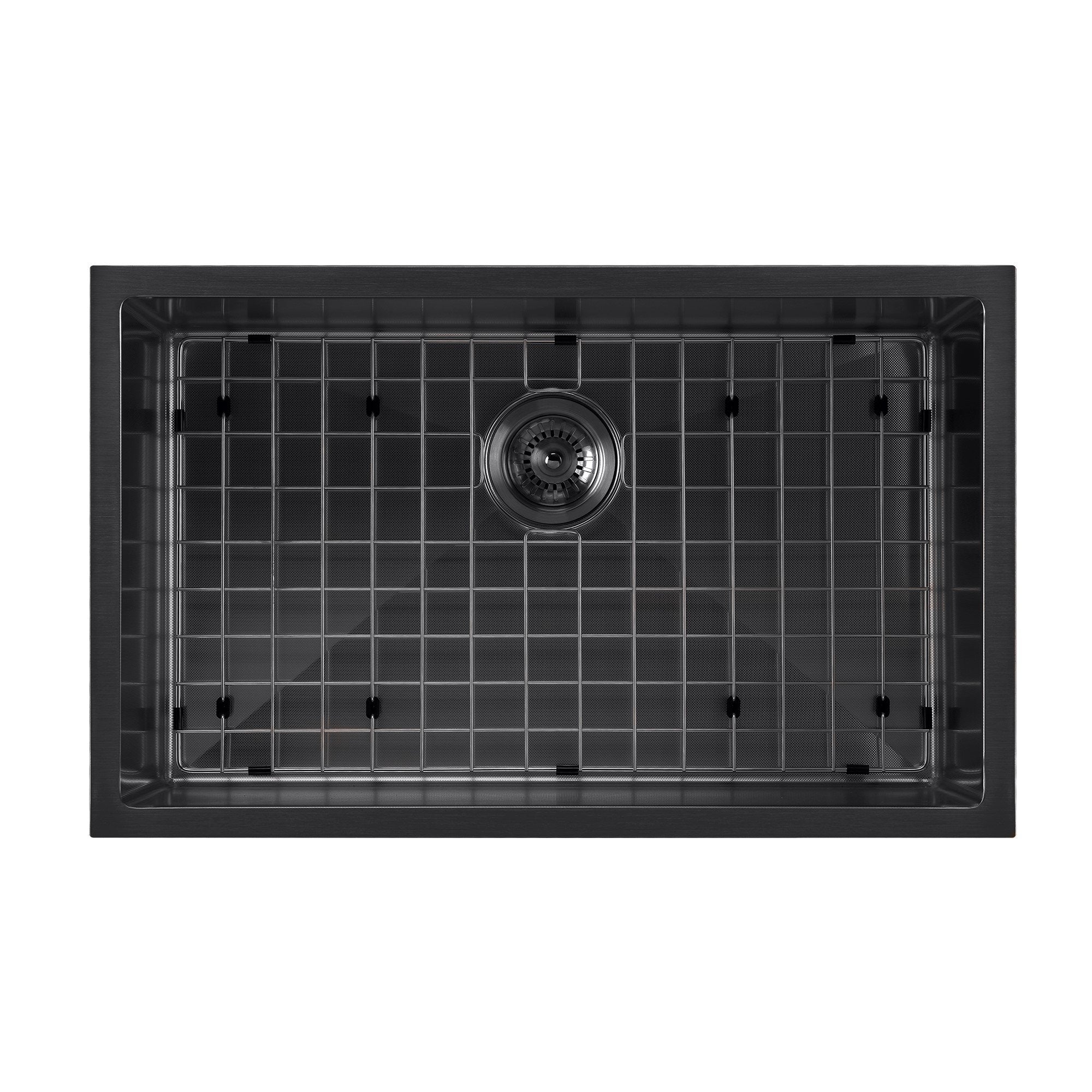 Undermount/Drop-In Single Bowl Stainless Steel Kitchen Sink Set: 16 Gauge, Linen Textured Inner Bowl